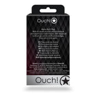 Ouch! Heart Gem Butt Plug Small Silver/Rubellite Pink