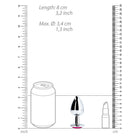 Ouch! Heart Gem Butt Plug Medium Silver/Rubellite Pink