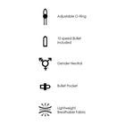 Ouch! Vibrating Strap-on Boxer Black XL/2XL