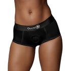 Ouch! Vibrating Strap-on Brief Black M/L