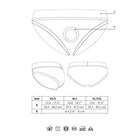 Ouch! Vibrating Strap-on High-cut Brief Black XS/S