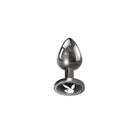 Playboy Tux Small Metal Anal Plug Hematite
