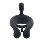 Playboy Triple Play Vibrating Cockring with Stimulator Black