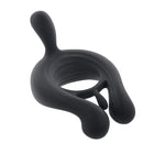 Playboy Triple Play Vibrating Cockring with Stimulator Black