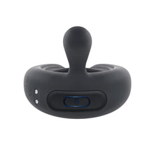 Playboy Triple Play Vibrating Cockring with Stimulator Black
