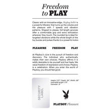 Playboy Bullet Rechargeable Silicone Vibrator Wild Aster