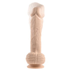 Evolved Full Monty Rechargeable Remote-Controlled Thrusting Twirling 9 in. Silicone Dildo Light