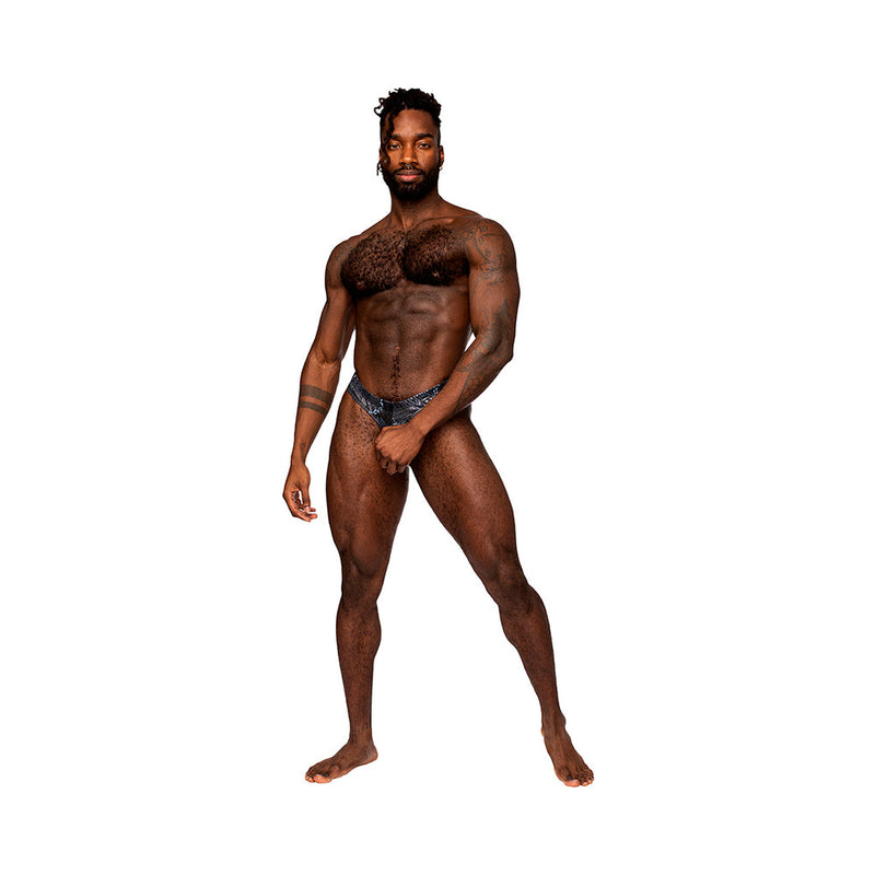 Male Power S''naked Power Sock Black/Blue S/M