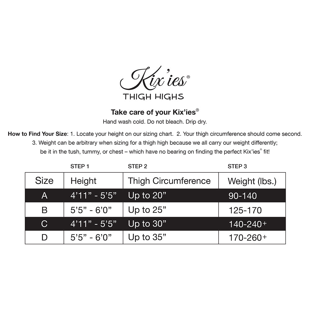 Kixies Joely Rhinestone Fishnet Thigh-High Red Size D