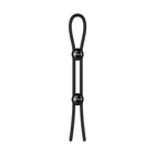 Nexus Forge Adjustable Silicone Cock and Ball Lasso Ring Black