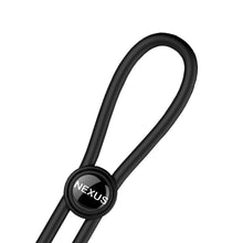 Nexus Forge Adjustable Silicone Cock and Ball Lasso Ring Black