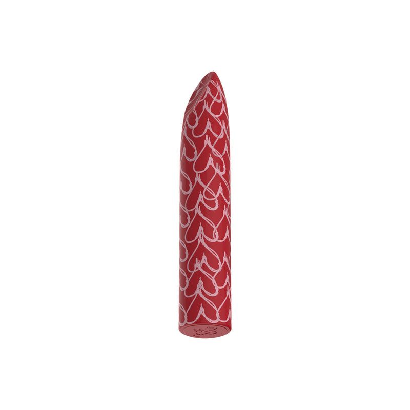 Luv Inc Hb82 Heart Bullet Vibrator Red