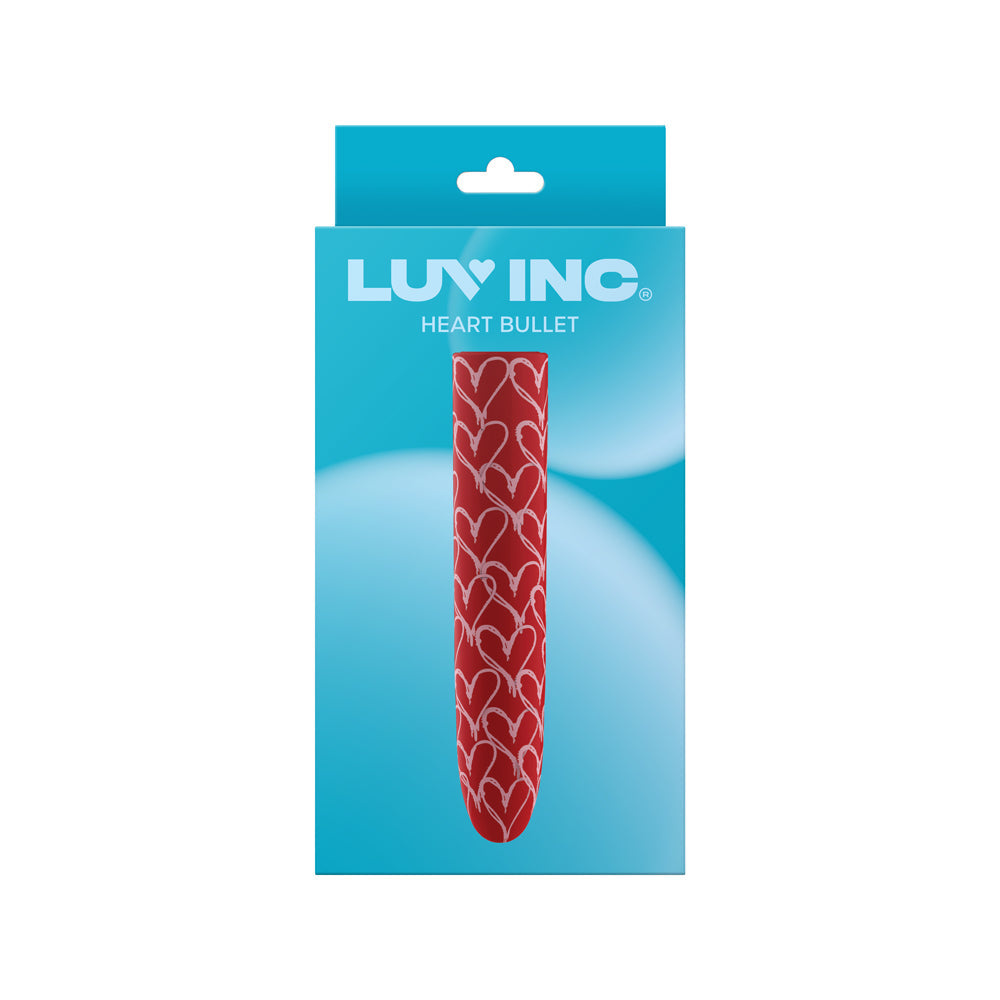 Luv Inc Hb82 Heart Bullet Vibrator Red