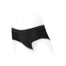 SpareParts Tomboi Nylon Briefs Harness Black Size 5XL