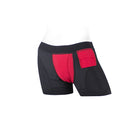 SpareParts Tomboii Nylon Boxer Briefs Harness Black/Red Size M