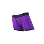 SpareParts Tomboii Nylon Boxer Briefs Harness Purple/Black Size S