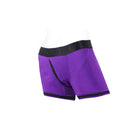 SpareParts Tomboii Nylon Boxer Briefs Harness Purple/Black Size M