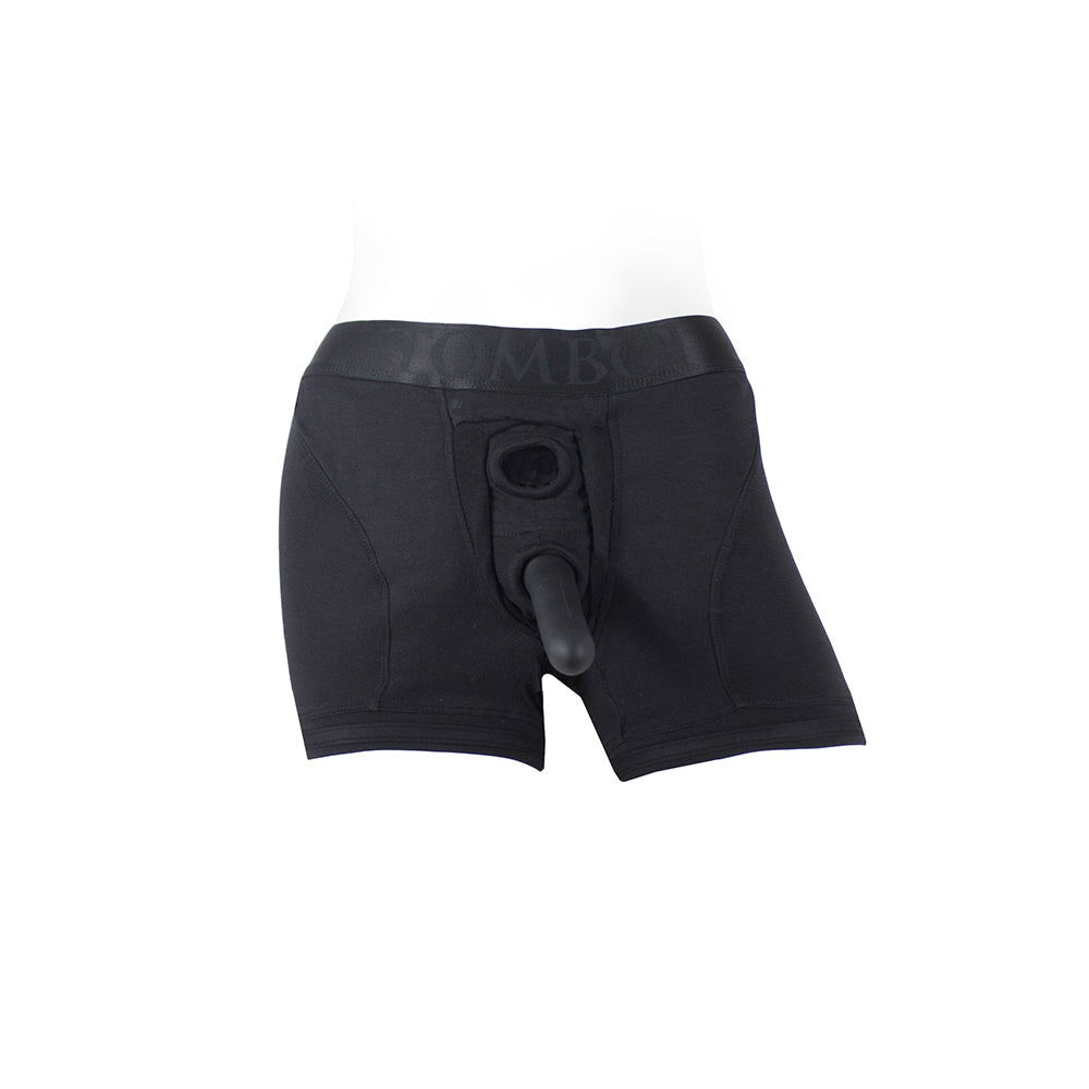 SpareParts Tomboii Rayon Boxer Briefs Harness Black Size M