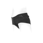SpareParts Bella Cleavage Booty Short Harness Black Size M