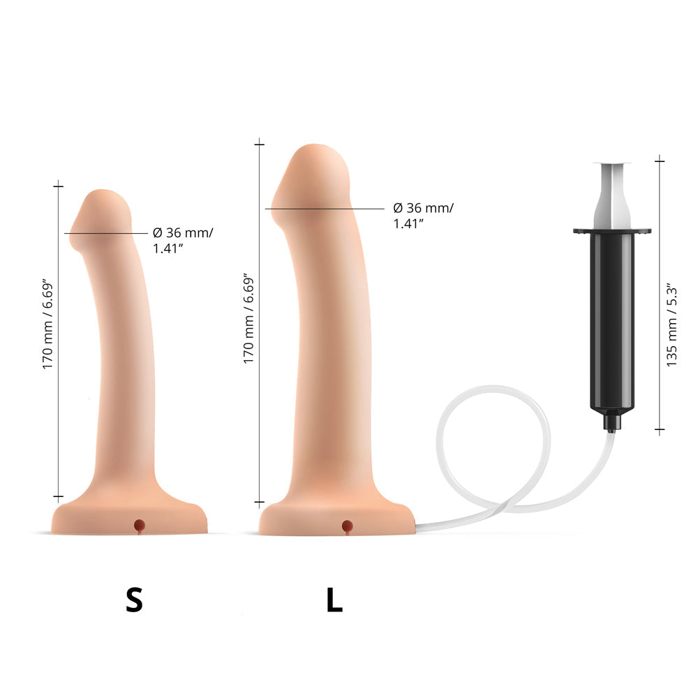 Strap-On-Me Squirting Cum Dildo Vanilla Small (fluid not included)