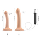 Strap-On-Me Squirting Cum Dildo Vanilla Small (fluid not included)