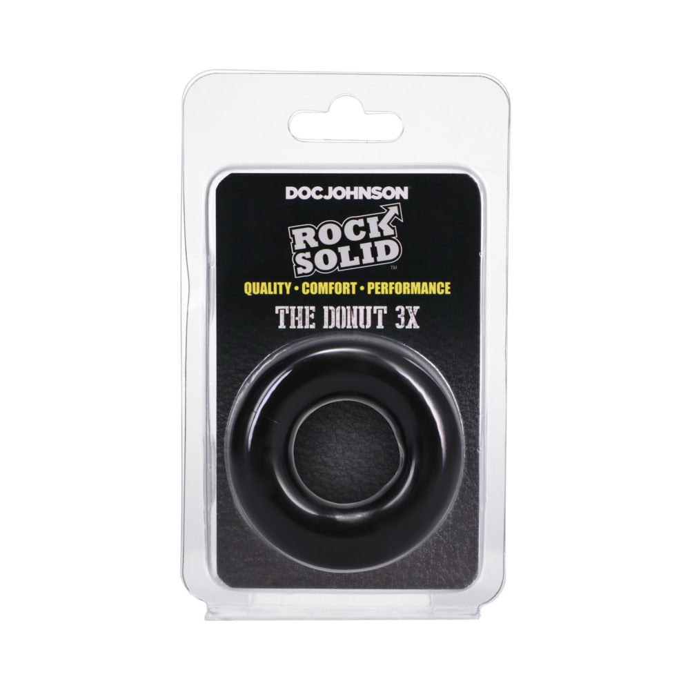 Rock Solid The Donut 3X Cock Ring Black