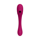 VIVE MIRAI Rechargeable Double Ended Pulse Wave & Air Wave Bendable Silicone Vibrator Pink
