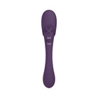 VIVE MIRAI Rechargeable Double Ended Pulse Wave & Air Wave Bendable Silicone Vibrator Purple