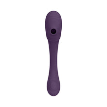 VIVE MIRAI Rechargeable Double Ended Pulse Wave & Air Wave Bendable Silicone Vibrator Purple