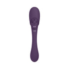 VIVE MIRAI Rechargeable Double Ended Pulse Wave & Air Wave Bendable Silicone Vibrator Purple