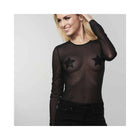 Bijoux Indiscrets Flash Reusable Glitter Pasties Star Black