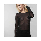 Bijoux Indiscrets Flash Reusable Glitter Pasties Star Black