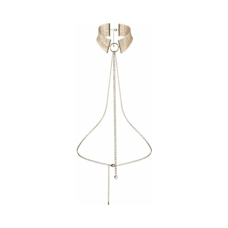 Bijoux Indiscrets Desir Metallique Mesh Collar Gold
