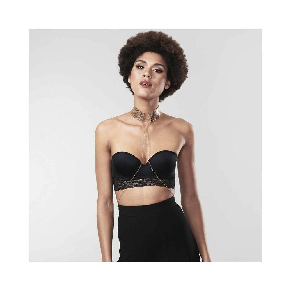 Bijoux Indiscrets Desir Metallique Mesh Collar Gold