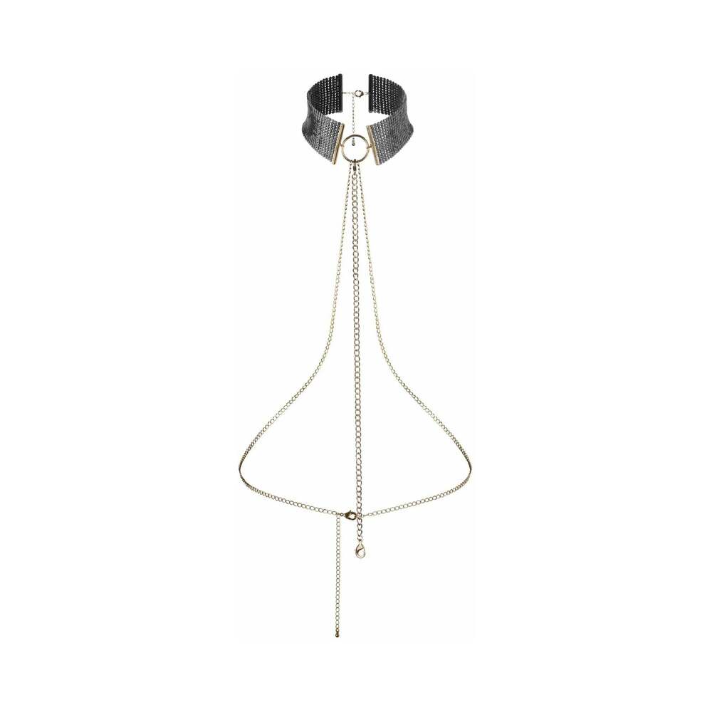 Bijoux Indiscrets Desir Metallique Mesh Collar Black