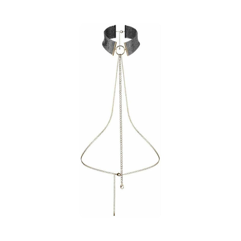 Bijoux Indiscrets Desir Metallique Mesh Collar Black