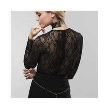 Bijoux Indiscrets Desir Metallique Mesh Collar Black