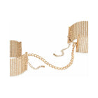 Bijoux Indiscrets Desir Metallique Mesh Handcuffs Gold
