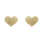 Bijoux Indiscrets Flash Reusable Glitter Pasties Heart Gold