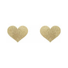 Bijoux Indiscrets Flash Reusable Glitter Pasties Heart Gold