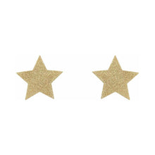 Bijoux Indiscrets Flash Reusable Glitter Pasties Star Gold