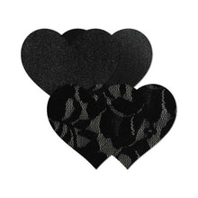Nippies Basic Black Hearts Pasties Size C