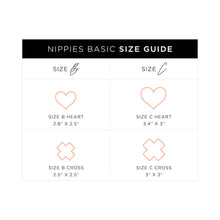 Nippies Basic Black Hearts Pasties Size C