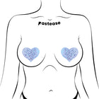 Pastease Crystal Sparkling Heart Pasties Silver