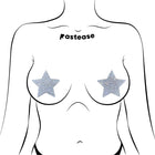 Pastease Crystal Sparkling Star Pasties Silver