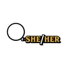 She/Her Keychain