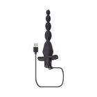 Selopa Vibrating Butt Beads Rechargeable Anal Silicone Black