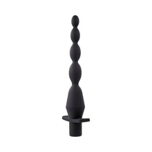 Selopa Vibrating Butt Beads Rechargeable Anal Silicone Black