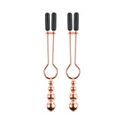 Selopa Beaded Nipple Clamps Stainless Steel Rose Gold