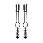 Selopa Beaded Nipple Clamps Stainless Steel Black Chrome